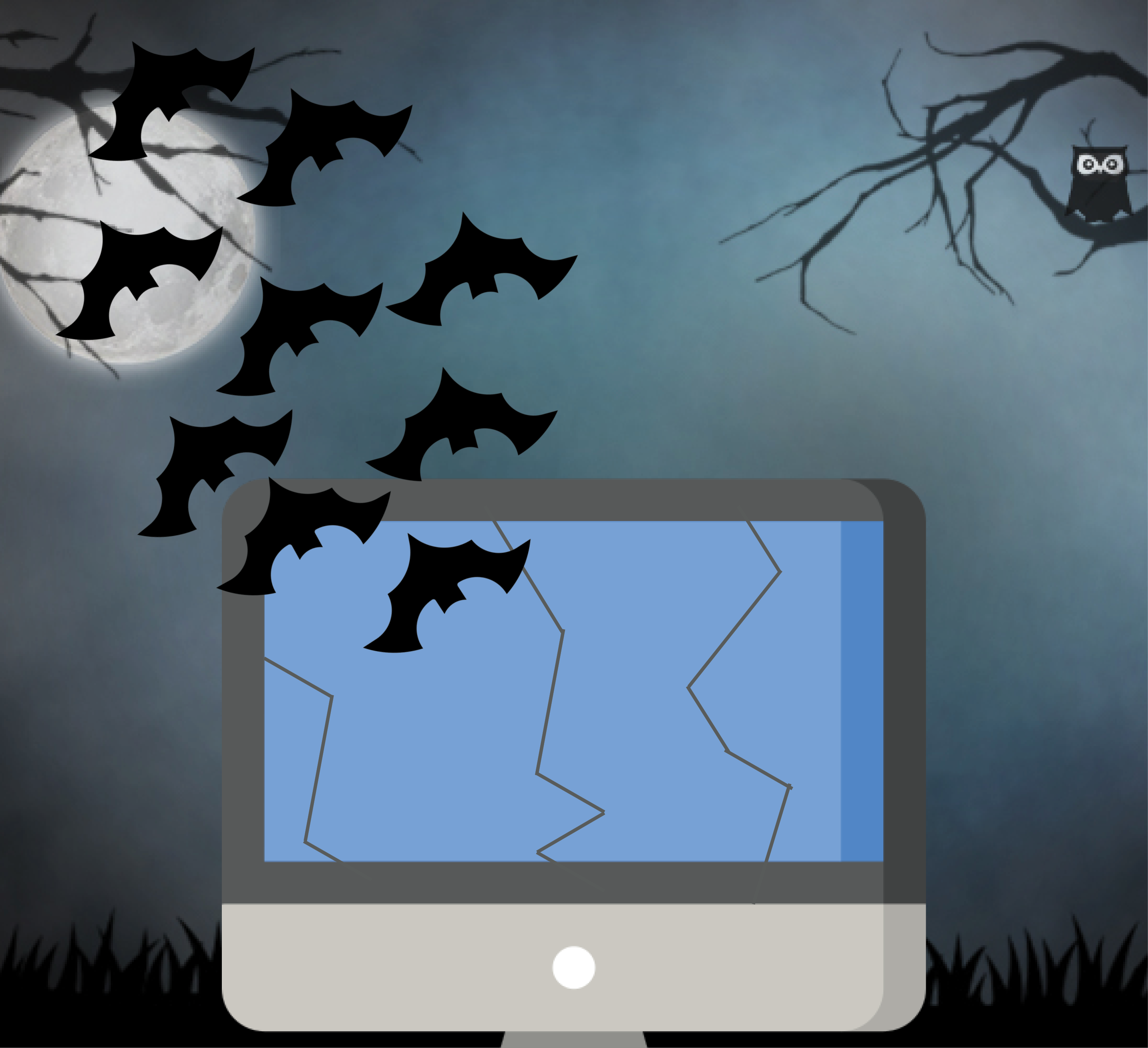 DDoS Attack Halloween Image
